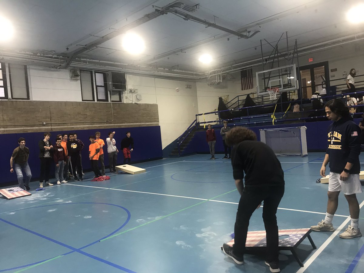 First ever Cornhole preliminaries for the PMHS Olympics