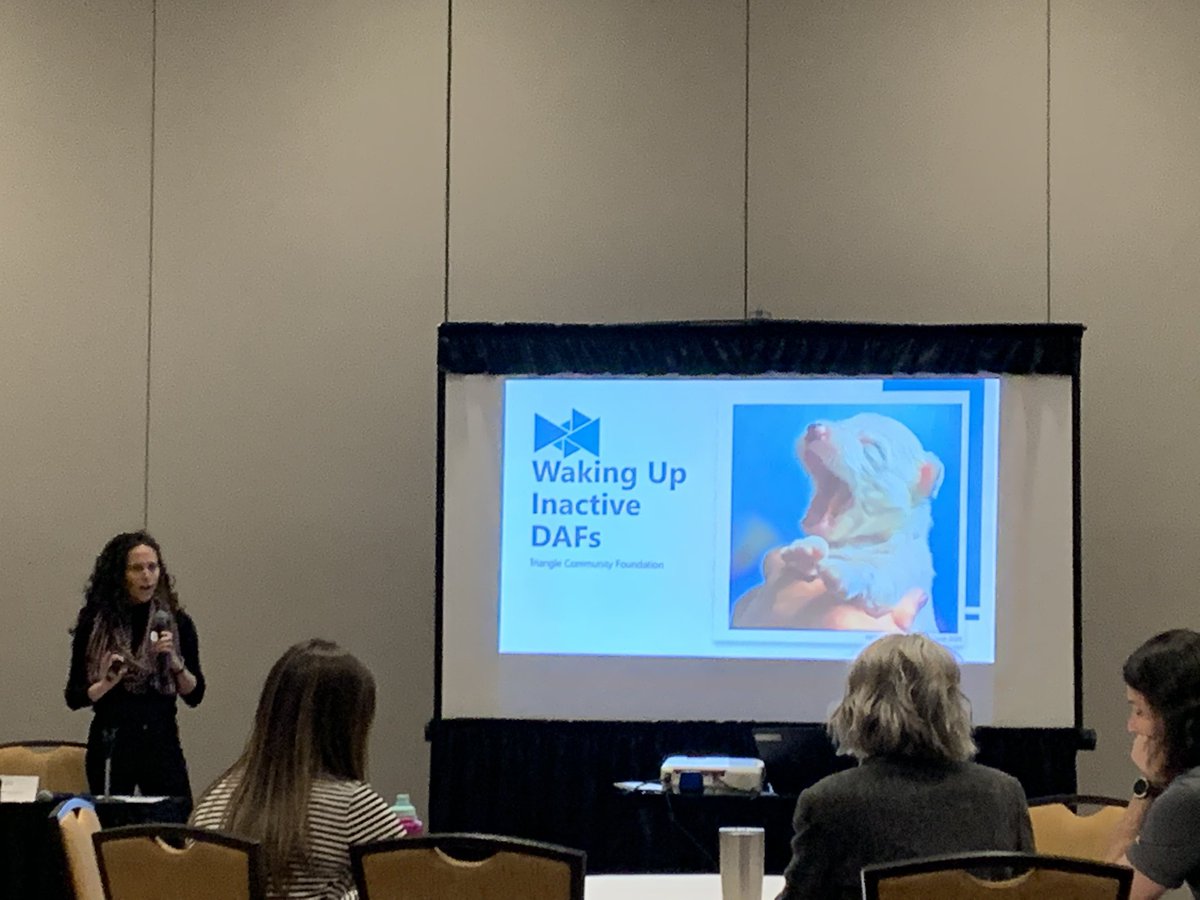 It may not be sexy, but it’s a necessity If you work with donor-advised funds. If they’re not active, they’re not making an impact in the community. Kudos to <a href="/laurel_shulman/">Laurel Shulman</a> and robin our rockstars! <a href="/TriComFdn/">Triangle Community Foundation</a> <a href="/ncgrantmakers/">NC Grantmakers</a> #ncng2020