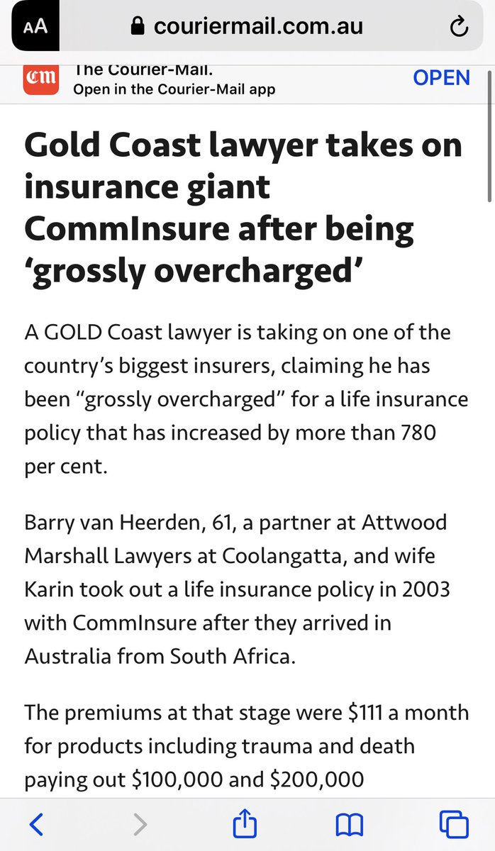 TruthToTellNow's tweet photo. This type of insurance scam isn’t unique to @CommInsure. @Suncorp is doing the same thing to force policy holders to drop out, the older they get - meaning no payout. This is the sleeper gigantic ripoff of the Australian insurance industry. @australian @FinancialReview @acccgovau https://t.co/SkUnVaYzKP