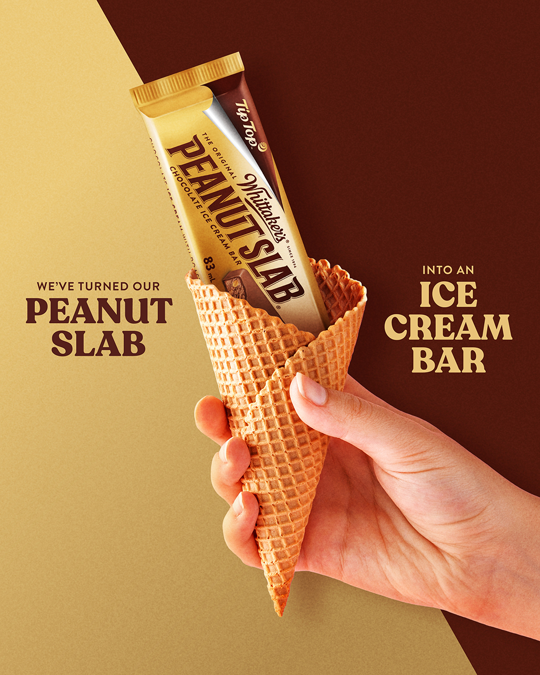 J.H. Whittaker Sons X The NEW Whittaker s x Tip Top Peanut Slab Ice Cream. Classic. Except it s new. In dairy and service station freezers from today https t 73KL9SuYQ4 X