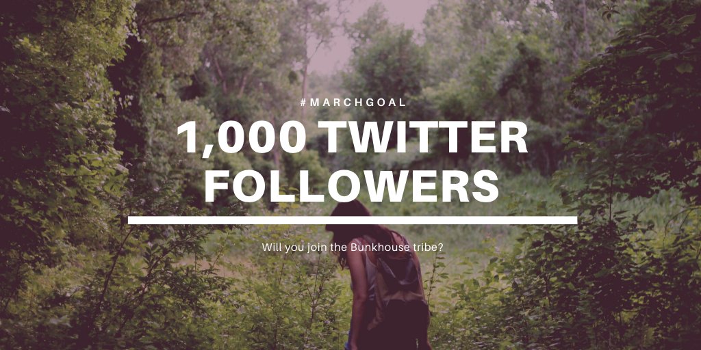 Our March goal is to #follow 1,000 new friends Twitter. We are at 400.  Ambitious? Yes. Doable? Totally. #ThursdayMotivation