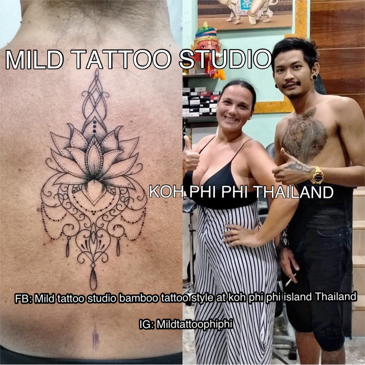 Tattoo Bamboo tattoo Thailand at mild  tattoo photo 1413641