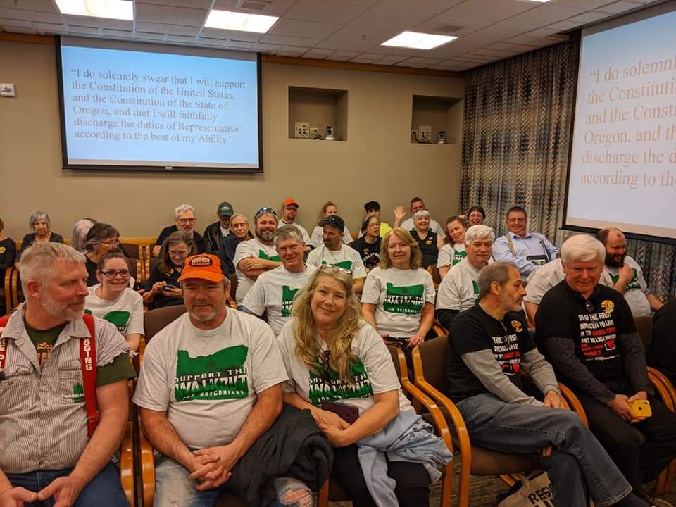 LardyAdam's tweet photo. Timberunity is in the Capitol standing for our state Representatives because the stood for us and left the state. https://t.co/GbRm4La4QW