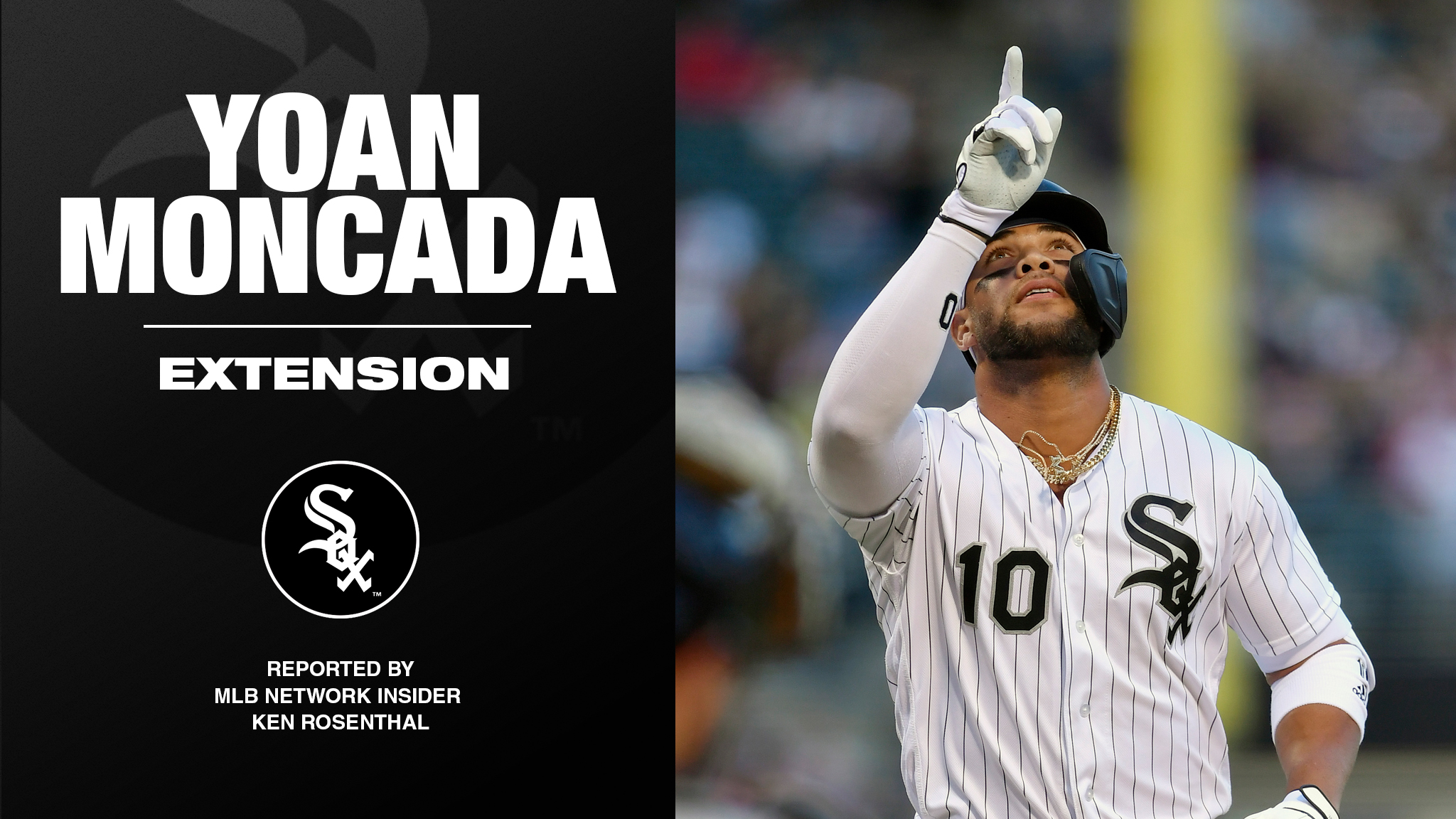 MLB on X: White Sox, 3B Yoan Moncada reportedly in agreement on five-year  extension with club option, per @Ken_Rosenthal.    / X