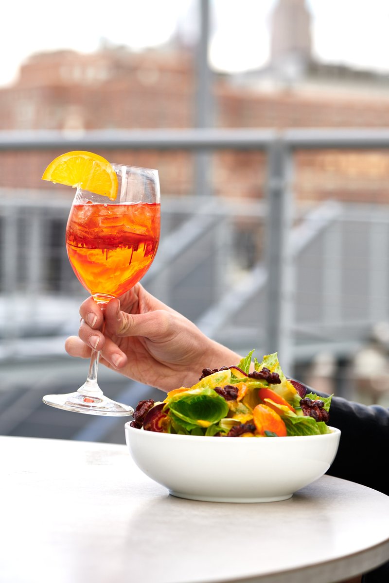 Raise your hand if you're ready for rooftop season! 🙋🙋‍♂️ We're looking forward to enjoying our snacks and cocktails at #StudioCafe atop the <a href="/whitneymuseum/">Whitney Museum</a>.