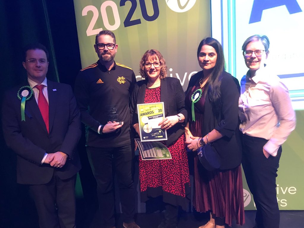 cricketnotts's tweet photo. NEWS | Haydn Road Community Cricket Club picks up it’s 2nd award of 2020 as runners-up at the #NGATawards this evening 👏
Thanks to @DjanoglyT and @zaharah1618 for all their support and work to make this exciting club a success.
#CricketForAll 🏏🦌 https://t.co/0oJ9PIDwGc