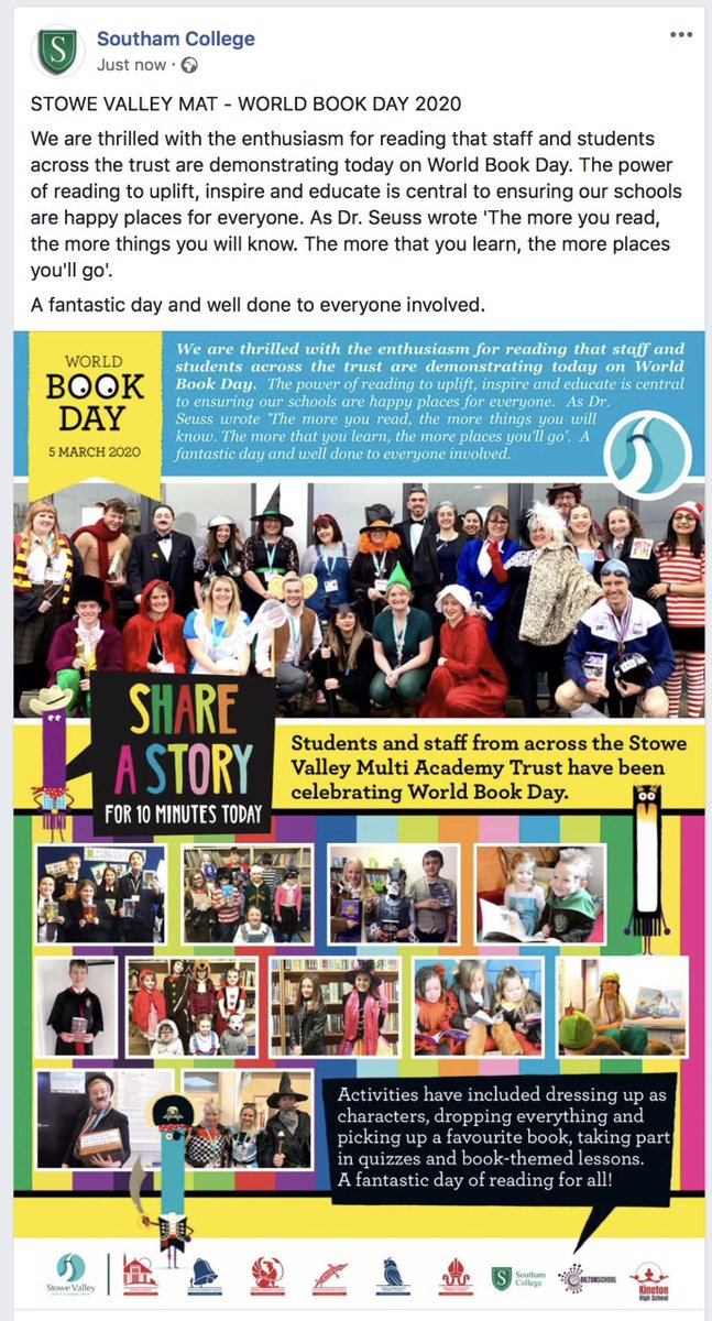ByfieldSchool's tweet photo. Some photos of World Book Day across the academy.  Can you spot the Byfield Children? https://t.co/Cd8Cgc5jAK