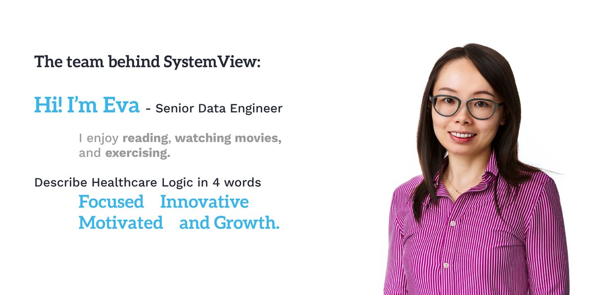 Meet our team!

Eva Fang - Senior Data Engineer builds the intricate code for SystemView components in collaboration with our web developers and data experts.
