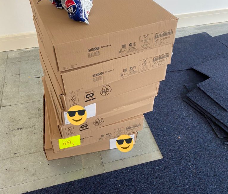 GeekaWhat's tweet photo. Electrics, painting and broadband on the office are now done, with the carpet going down tomorrow ready for the big move in this weekend! 😅

This week has been absolutely bonkers... oh and I’m picking my new car up on Sunday! 🚙 #AGHHHHH https://t.co/Bcwpioq8pz