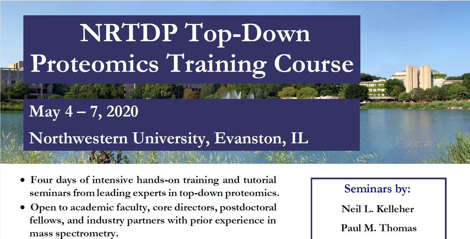 NU Proteomics on Twitter "NRTDP TopDown Proteomics Training Course