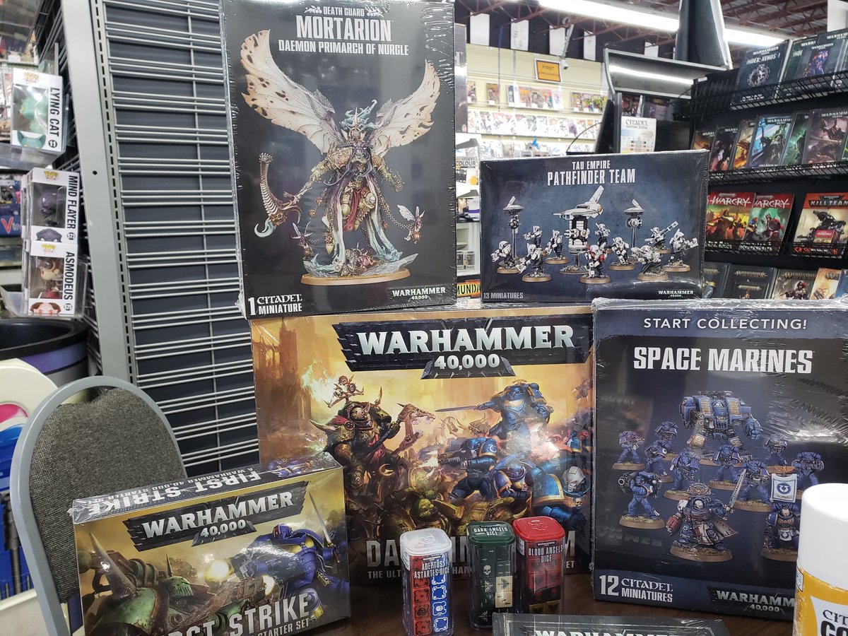 ++INCOMING TRANSMISSION++
++DESIGNATION: ALPHA PRIORIS++

The Deep carries army boxes for collectors to affordable beginner boxes! Our open play nights are extended to Friday, we hope that you'll come by and delve into the biggest miniatures game in the world! #warhammer40k