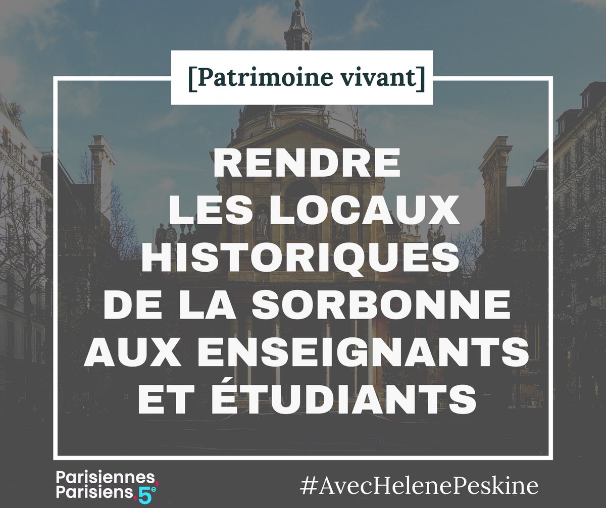 Parisien_nes05's tweet photo. [J-10 Municipales]

➡️ L’équipe Parisiennes, Parisiens 5ème s’engage à redorer le blason du quartier latin et à faire vivre le patrimoine : matériel et immatériel !

#Le5emeAuCoeur #AvecHelenePeskine #Municipales2020 #MunicipalesParis2020
@HlnPsk5 
@Parisien_nesNew https://t.co/6xFvSm7d6o