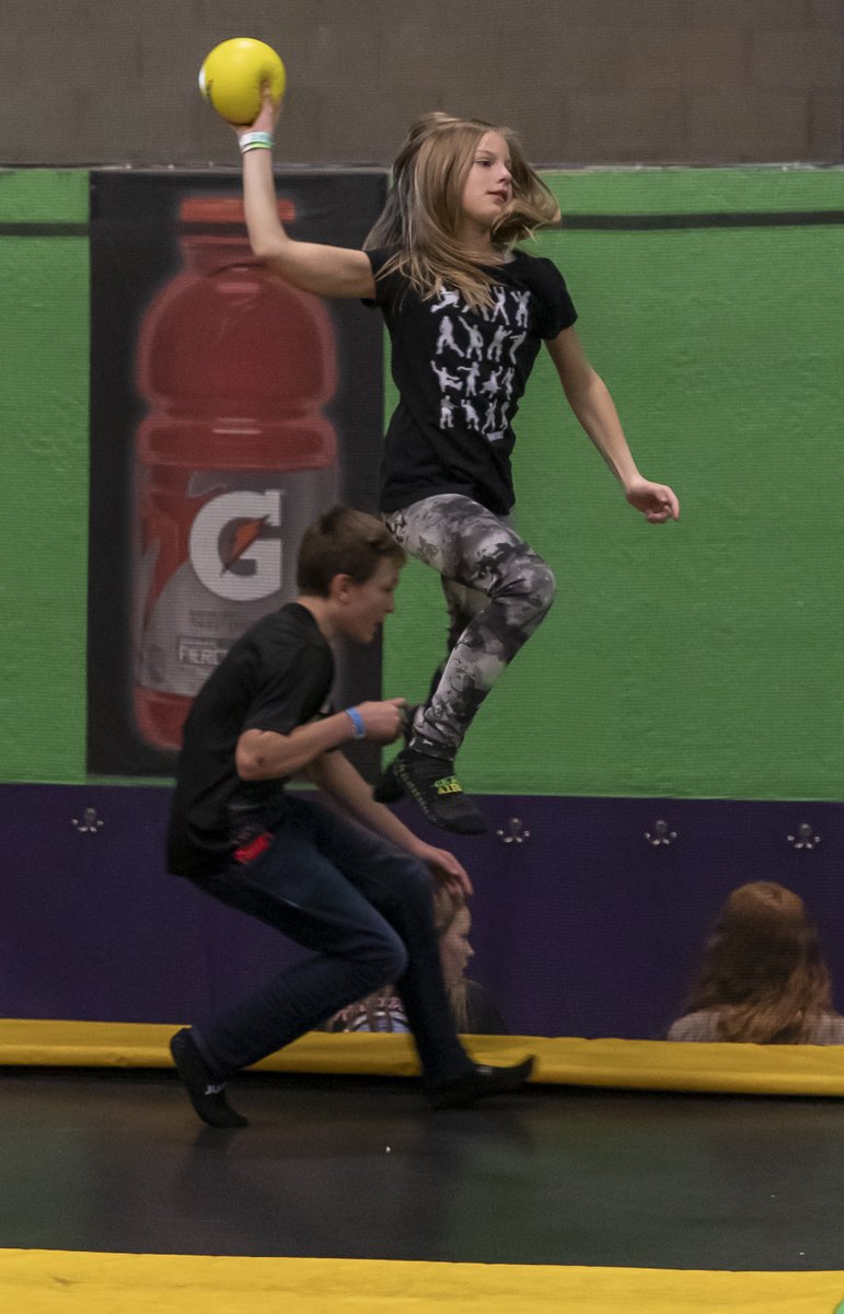 Dodge full prices every Wednesday for Half Off Jump Day! Take 50% off your two and three-hour jump tickets online at hubs.ly/H0nnd1_0.