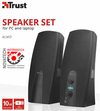 NOVATECHINFORM2's tweet image. Trust Almo Set di Altoparlanti 2.0 USB con Potenza di Picco di 10 W
#trust #setaltoparlanti #novafeltria #rimini