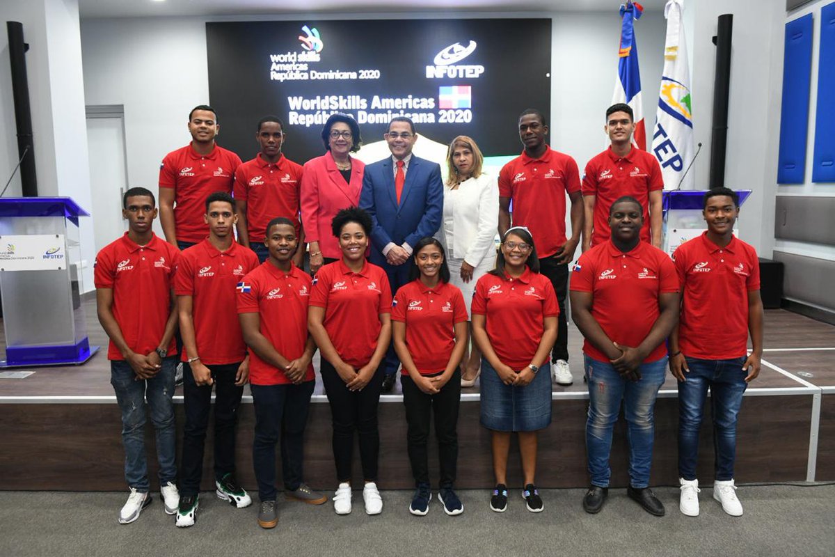 InfotepRD's tweet photo. ¡Exitosa #RuedaPrensaINFOTEP! El #INFOTEP anuncia República Dominicana será sede de WorldSkills Américas 2020 → Vendrán casi 200 representantes de 14 países de América y el Caribe ││ #WorldSkillsAmericasRD #WsaInfotepRD2020 #WSARD2020 https://t.co/SdS99C7IyS