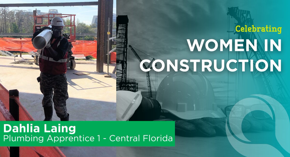 HarperLimbach's tweet photo. As we continue to celebrate National Women in Construction (WIC) Week, today we recognize Harper Central Florida’s Plumbing Apprentice, Dahlia Laing! #nawic #wicweek2020 https://t.co/N8P7sfDi2h
