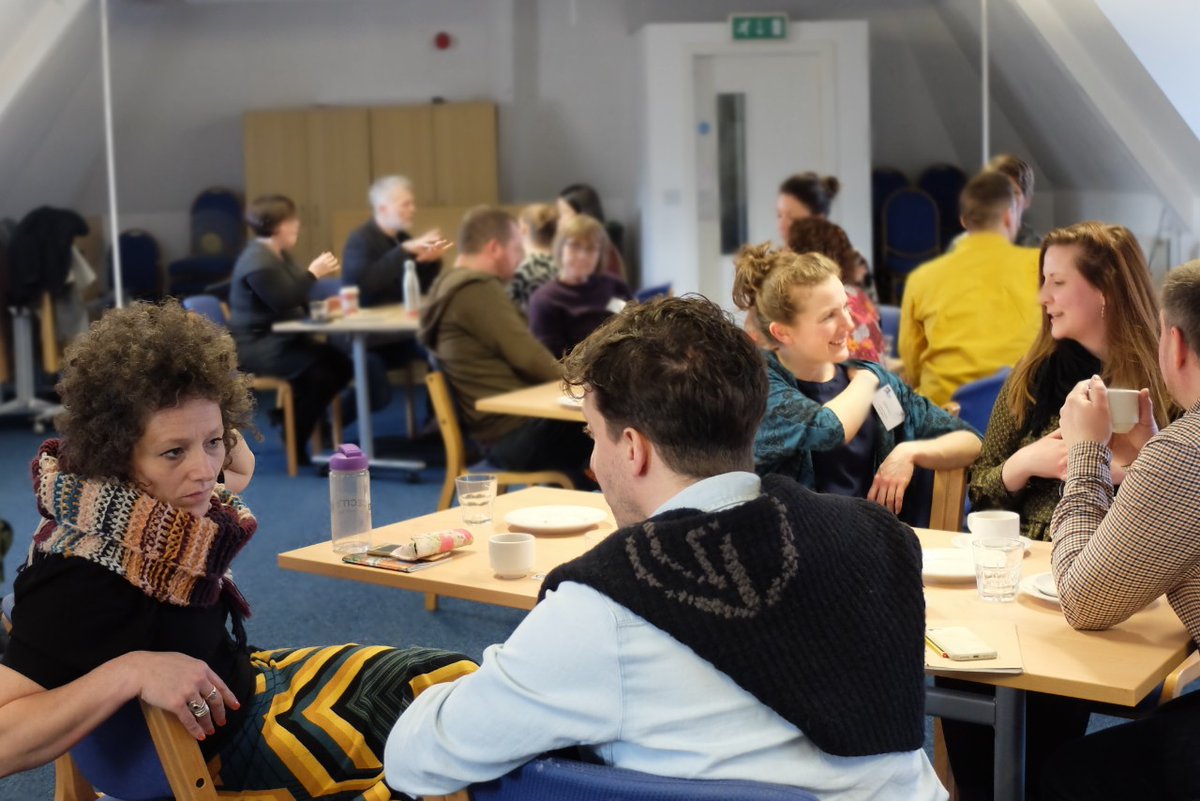 SurfTheWaveUK's tweet image. 'Creating an apocalypse proof show' and other #talkingdance insights at the Northern Sharing &amp;amp; Networking Event at @Kala_Sangam - read the notes here: bit.ly/3aGNFd1