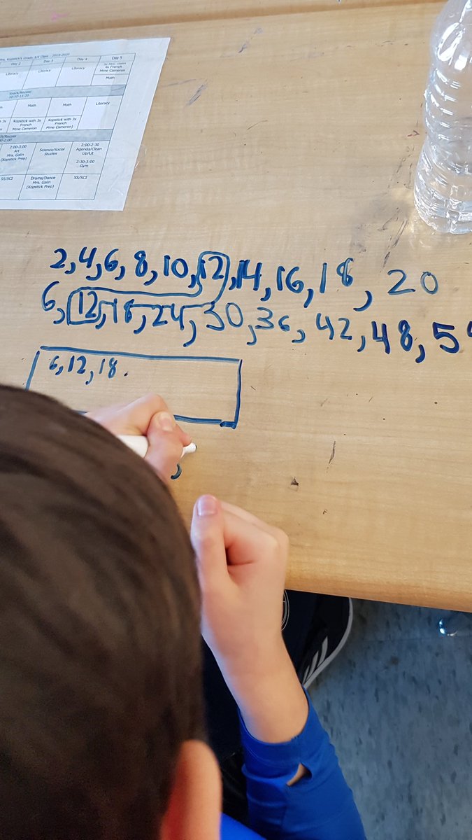 MrsKopstick's tweet photo. Working on finding common multiples @afpsyr https://t.co/AYjIt2rQJ7