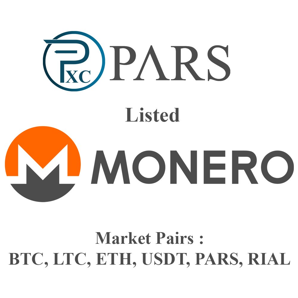 parsxc's tweet photo. #Monero (XMR) the most Private CryptoCurrency has been listed on Pars Exchange, available on 6 Pairs! Including Iranian Fiat Rial (IRR). @monero https://t.co/RavwqmNZhL