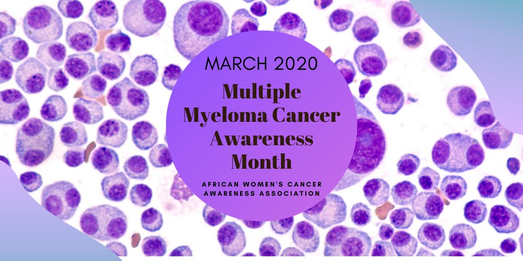 #MyelomaAwarenessMonth It is Multiple #Myeloma Cancer Awareness Month. Let's support the #MMcommunity fight their fight to wellness by learning more at bit.ly/2TIDxt0.

#MyelomaActionMonth #CancerAwareness #HopeIsInOurBlood #ThursdayMotivation #ThursdayThoughts #WHM