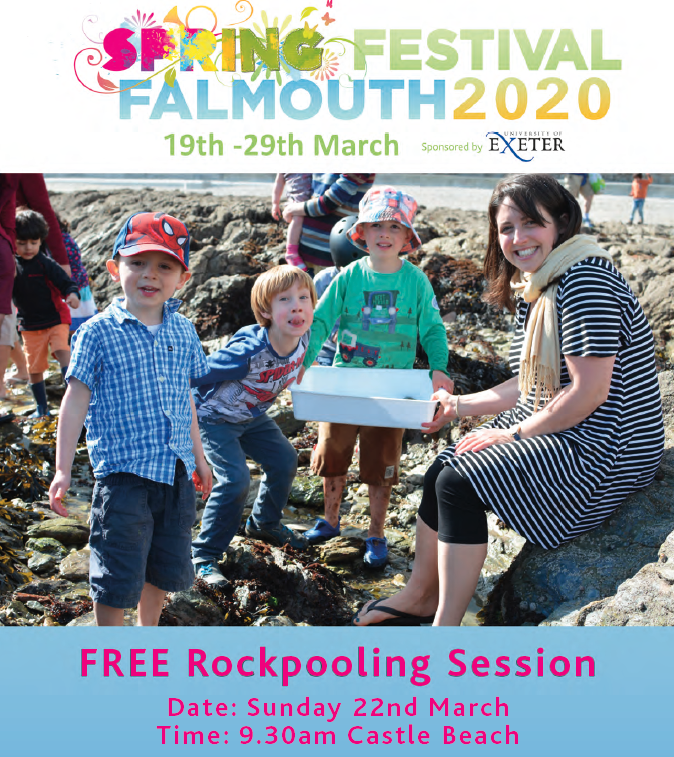 FalmouthTownUK's tweet photo. How many species of marine life do you think you can find on #Falmouth beaches?
Come rock pooling on the 22nd March to find out! To book a place email Lou on l.misselbrook@exeter.ac.uk
#FalSpringFest https://t.co/iFXDpPjJ2I