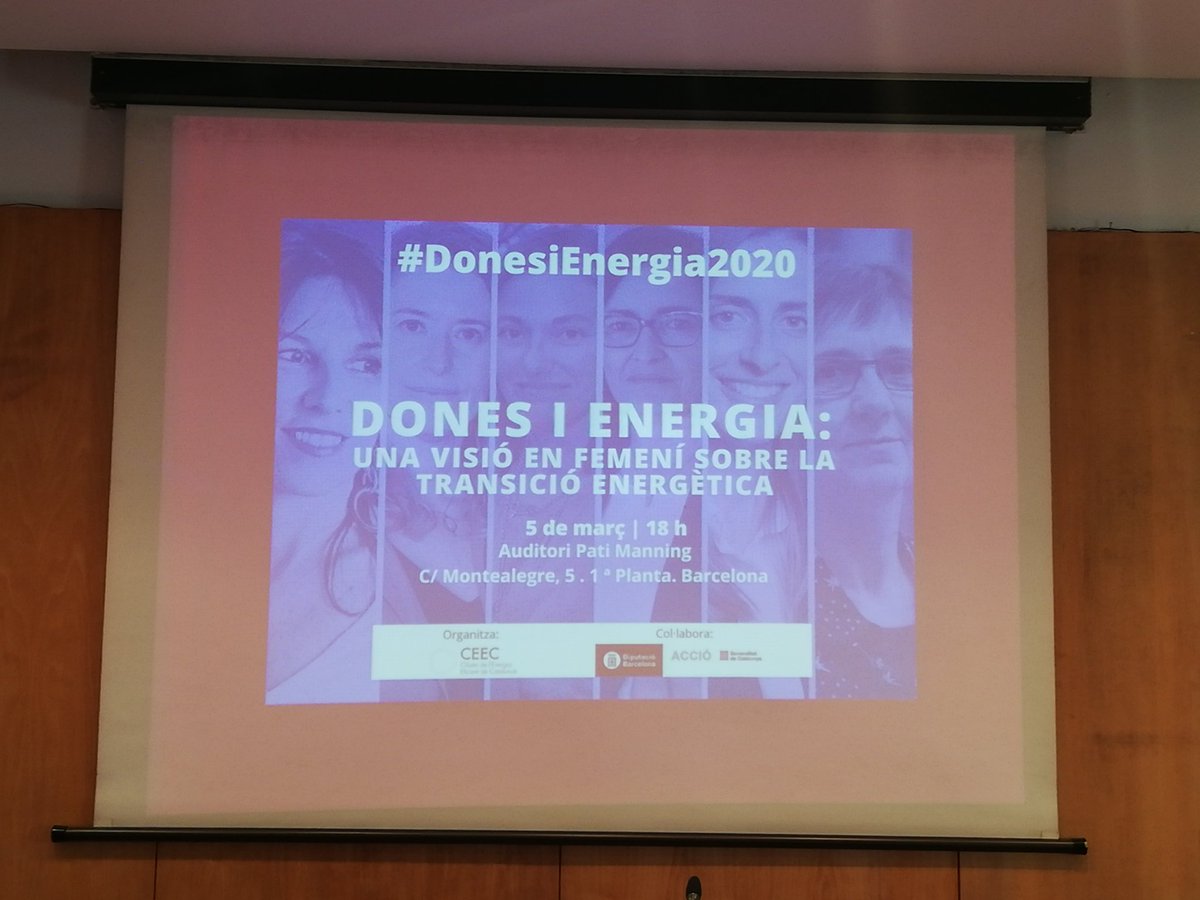clusterEE's tweet photo. Tot a punt per la Jornada #DonesiEnergia2020, al Pati Manning, per a debatre els reptes i oportunitats de #TransicioEnergetica des de la visió de professionals del sector de l'#energiaeficient amb Aina Juliol, @ibartol, Cristina Castells, @eBarasMarin, Martina Tomé i @pginma. https://t.co/ivgtCqxZAu