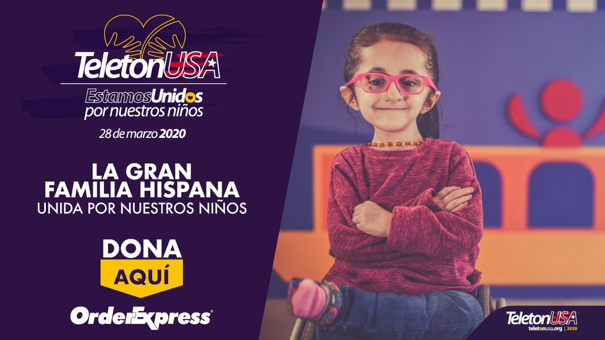´´La discapacidad no te define, te 
define lo que haces ante los desafíos que la discapacidad te presenta´´  💛💜
#OrderExpressUSA #TeletonUSA