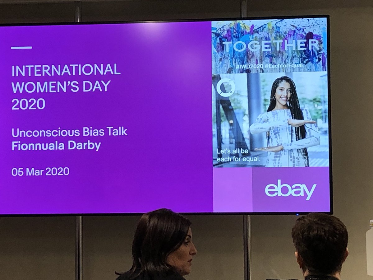 stevecampbell01's tweet photo. The wonderful ⁦@DarbyFionnuala⁩ ready to take stage to deliver an unconscious bias session with ebay https://t.co/zYMI17BhxL