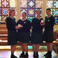 HCKilliney's tweet photo. Congrats to our 11 students who were presented with their Pope John Paul II Award. Four 6th Year students and seven 5th Year students achieved at Gold, Silver and Bronze levels. 
#ActionsNotWords https://t.co/F3AbkFe8BG
