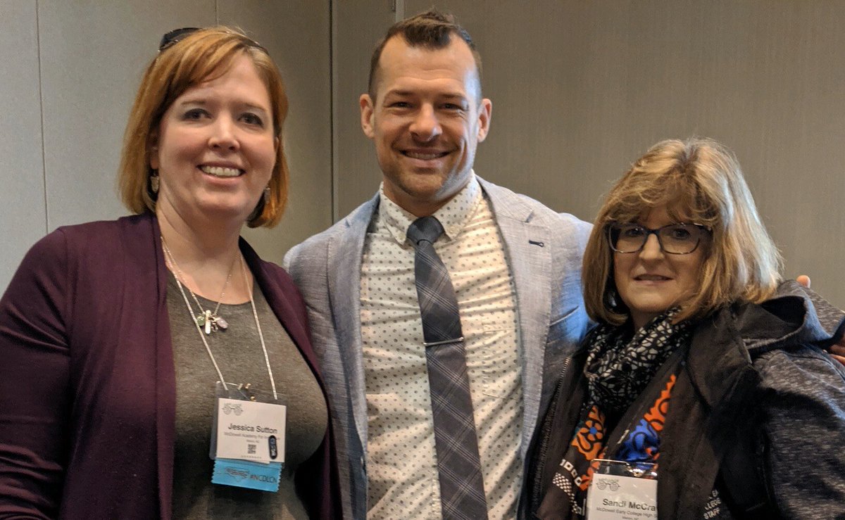 When I registered for #NCTIES2020 this year, I didn’t even have time to look at who was going to be here. Well, I just got to attend a keynote followed by a workshop with @Wes_Kieschnick. Great morale booster with immediate applicability.   #BoldSchool