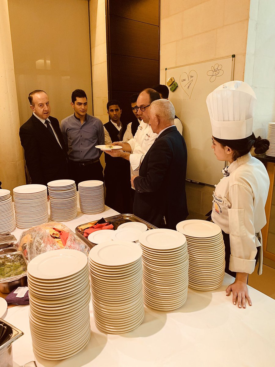 filipvdbulcke's tweet photo. Something’s cooking in our kitchen and it smells good! 🇧🇪 food in the house with Chef Vincent Tibau #belgiuminjordan #foodlovers #absolutelyfood https://t.co/ZfnA8VerKW