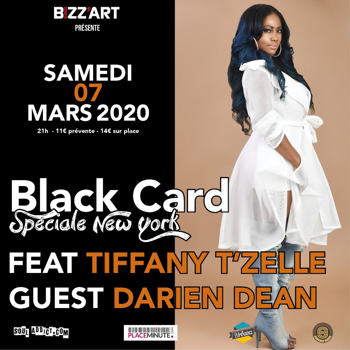 Soulmet_Radio's tweet photo. Samedi 7 Mars Live @Tiffanytzelle live @Bizzartclub !!!
En Partenariat avec @Soulmet_Radio 
#soulmusic #rnbmusic #live #paris #concert https://t.co/I8AeT0v773