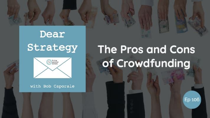 To crowdfund or not to crowdfund. That is the question... bit.ly/38s1tWW #crowdfunding #dearstrategy