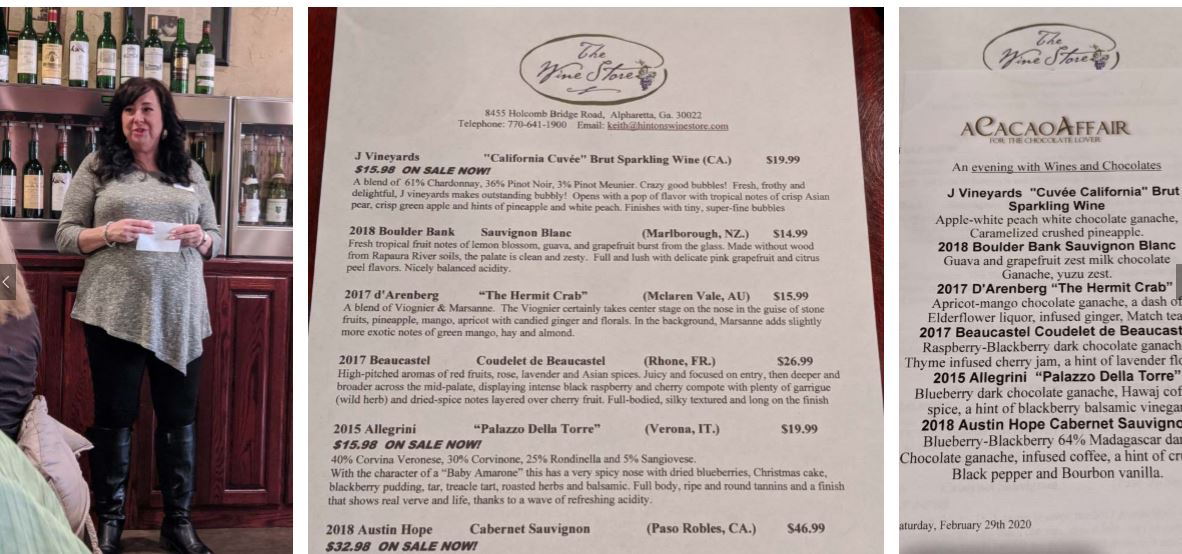 Fun and learning was had by all at the 2020 PF50_ATL Georgia Alzheimer Fundraiser.  We learned much about how to pair wine with chocolate. What's not to like?  Be sure to join us next year!  #GreatCause #AlzheimerAssociation #P50F_ATL
