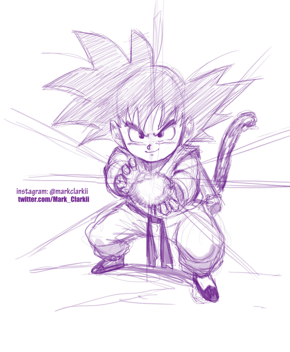 How I Draw | Goku Super Saiyan Blue Kaioken Kamehameha - YouTube