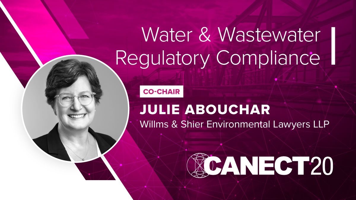 CANECTEvent's tweet photo. Interactive and practical #water &amp; #wastewater regulatory #compliance training at #CANECT 2020. Co-chaired by water expert Julie Abouchar. See course details: https://t.co/ZHXu3UaQAU

#environmentalcompliance #environmentalduediligence #training #CANECT20 @PinchinLtd https://t.co/UKVS4shFTe
