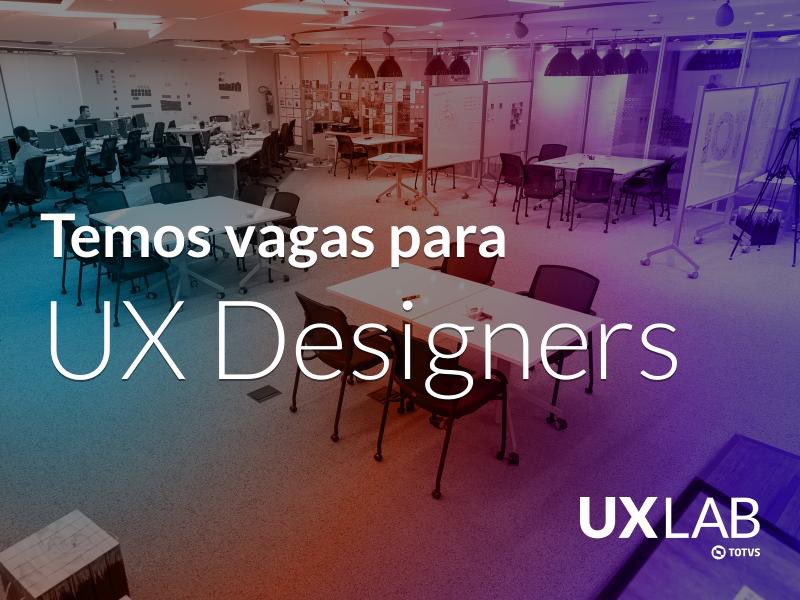 UXLabSP's tweet image. Temos vagas aqui no UX Lab da TOTVS.
Você participará de projetos usando a abordagem do Design Thinking e outras técnicas centradas no usuário, para garantir a melhor experiência para os nossos clientes.

Se candidate em: bit.ly/32XsAbl