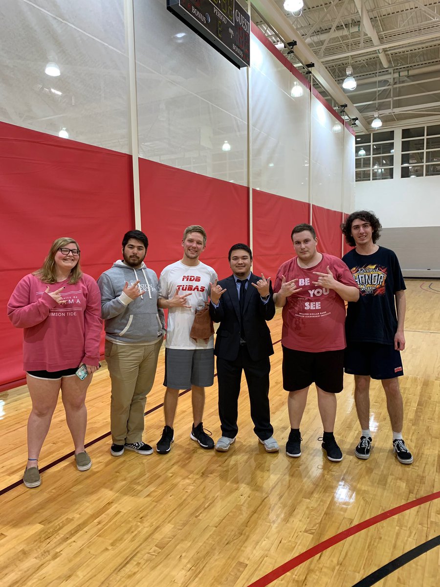 It’s always a fun night when sections go up against each other in Basketball. Tonight the MDB tuba’s and trombone’s played, and ultimately the tubas brought home a win. This is probably due to Brother Jack Olorvida stepping in to coach them 😉 #MLITB #SEDSWAT20 #KKPsi #NN