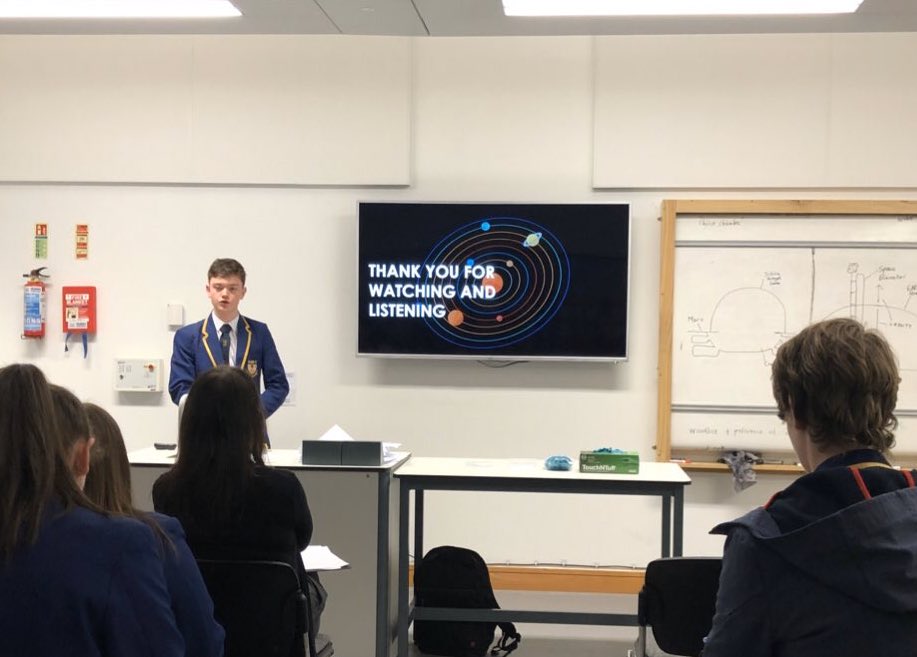 Brilliant lecture on alternative planets from Ross Cantley this afternoon...  One of several presentations from our Science Baccalaureate students... More to follow! Well done Ross! <a href="/ghssciences/">Greenfaulds Science</a>
