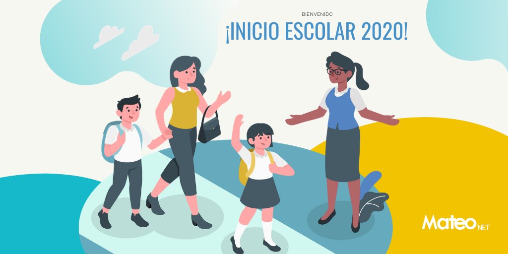 MateoNET_cl's tweet photo. Entre bienvenidas y mucho entusiasmo inició el ciclo escolar 2020! 👨‍🏫🎉 Les enviamos un cariñoso saludo a todas las comunidades escolares para que este año sea el mejor de todos! 💪✨ https://t.co/ivgiN0WWLF