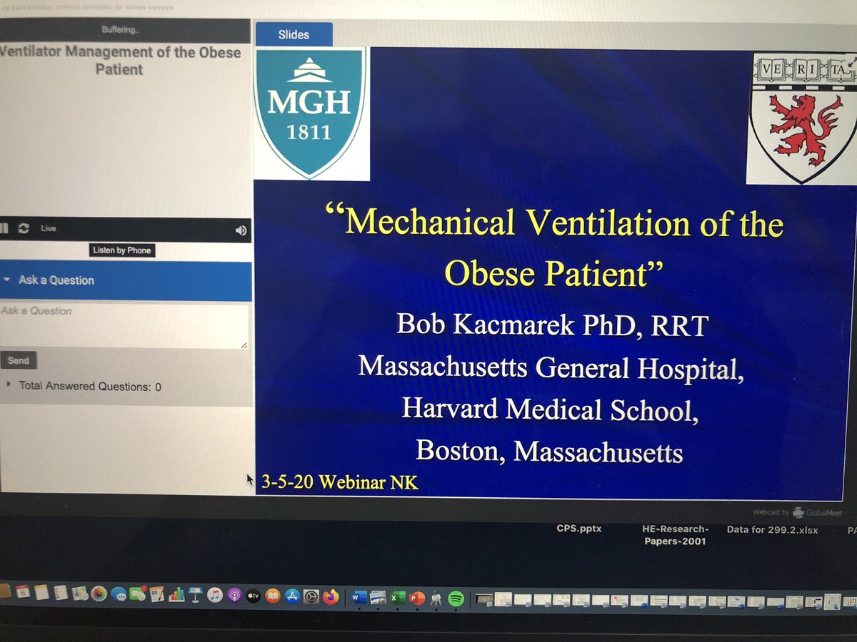 RT_CesarJr's tweet photo. Late night live webinar with “the” Bob Kacmarek on “Mechanical Ventiltion with Obese Patient” https://t.co/2T3eT6xwkD