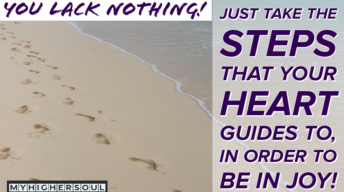 You lack nothing! 💡

Remember you are plenty, &amp;
you already ARE all you need
to live a joyful life.

Just take the steps 👣
that your heart ♥️ guides to
in order to be in joy! 😀

#JoyTrain #meditation
#ThursdayMotivation #BeLove
#awareness #yoga #zen #IAM