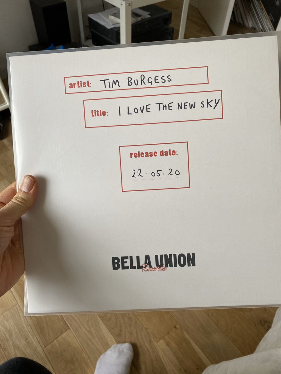 Tim_Burgess's tweet image. Retweet for a chance to win. A super rare test pressing of I Love The New Sky which I’ll sign (it’s out on May 22nd). Winner picked at random at 11pm on March 21st. Pre-orders here: smarturl.it/tim-burgess-il…