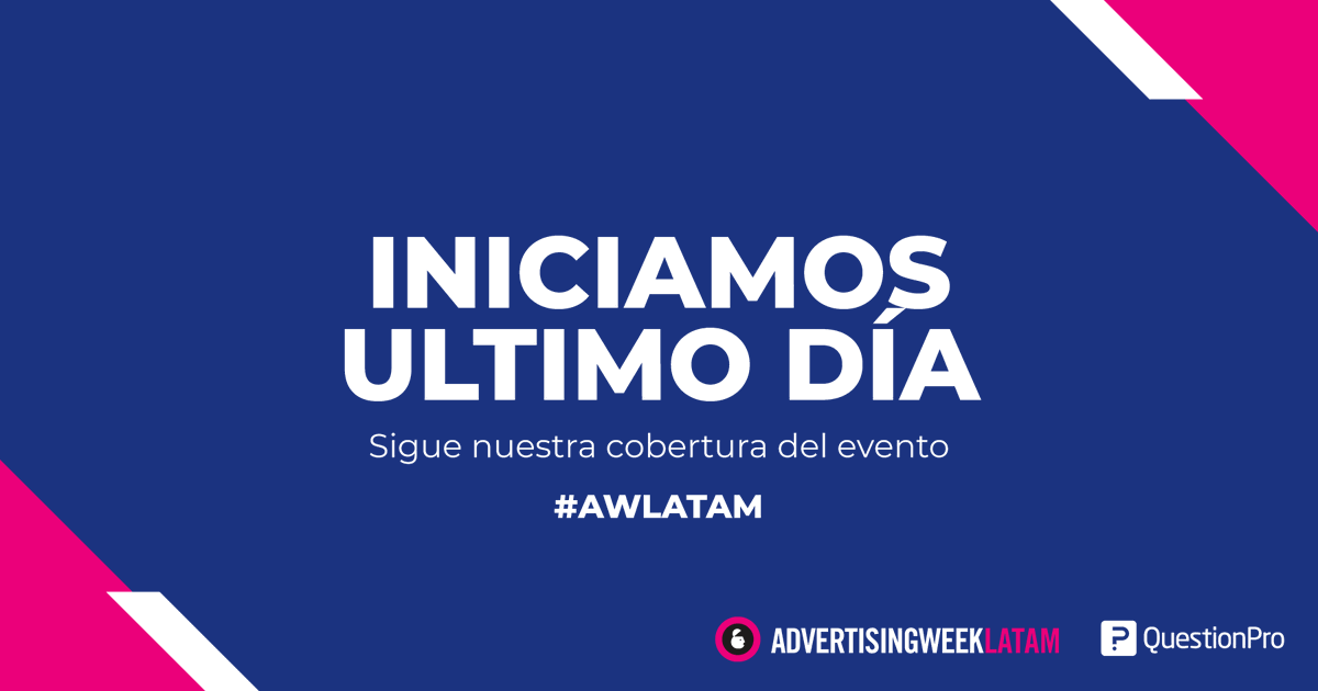 questionpro_es's tweet photo. ¿Listo para más #AWLATAM? Iniciamos oficialmente la cobertura de este gran evento. ¡Quédate con nosotros y entérate de lo más relevante! #QuestionProLive🔴 https://t.co/3GEbleSwWR