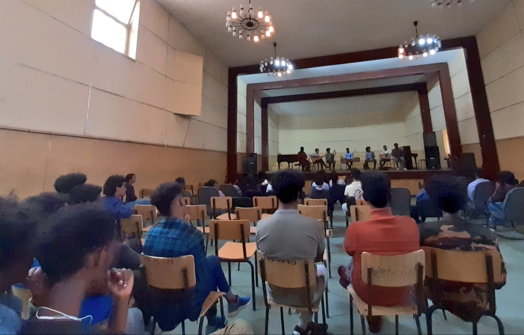 EmbSpainAddis's tweet photo. Loads of fun and good #flamenco and #ethiopian music at the workshop yesterday led by @AnabelVeloso and #Moseb!
Thank you all for coming and thanks also to Yared Music School/Addis Ababa University for hosting us! https://t.co/1PaG1SCqHQ