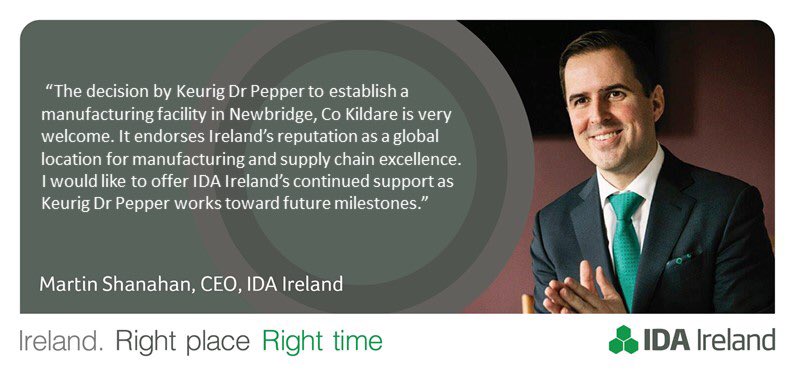 IDAIRELAND's tweet photo. Welcome Keurig Dr Pepper to Newbridge, Co. Kildare https://t.co/JnviJtrpJo