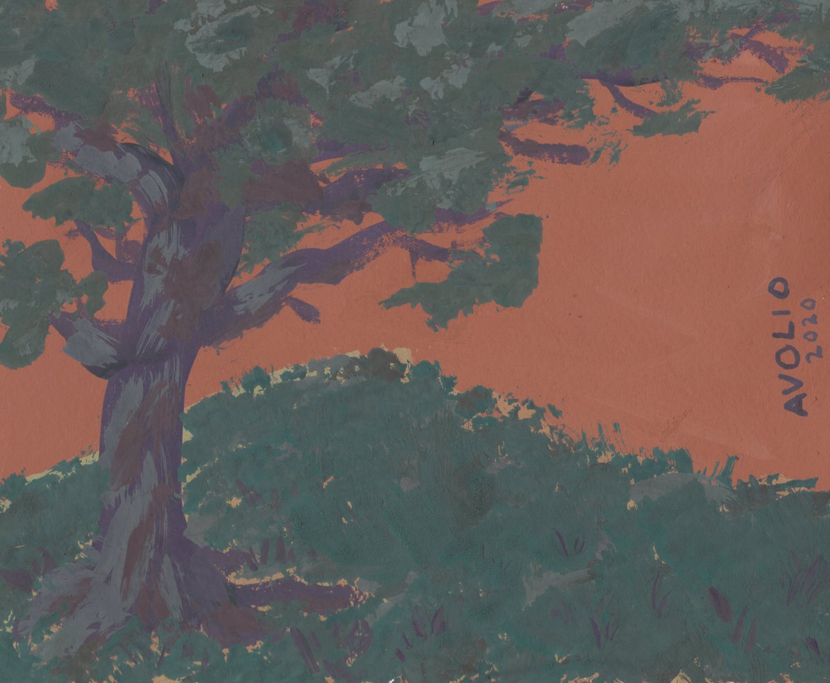 MichaelAvolio's tweet photo. a tree painting from last month - 02.2020 - gouache and I think a watercolor base underneath 
 
#painting #paintings #paint #gouache #gouachepainting #watercolor #watercolorpainting #treepainting #treepaintings #illustration #illustrator #indiecartoonist https://t.co/sm7txYGCIR