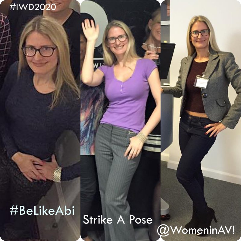 WomeninAV's tweet photo. Join us #WomeninAV this #InternationalWomensDay + be #fabulous with special #tribute to our #fearless WAVE UK founder, Abigail Brown!

#BeLikeAbi + #StrikeAPose 📸 #IWD2020 👑👖❤

@AV_Carys @AVJobsEMEA @MaddieVining @Kev_McLoughlin @bekycann @sadiegroom 

https://t.co/GEQXjgYoD6 https://t.co/Ub9L7tJ7vX