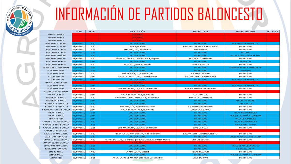 Fin de semana de doble jornada para los más pequeños!! #VamosMene