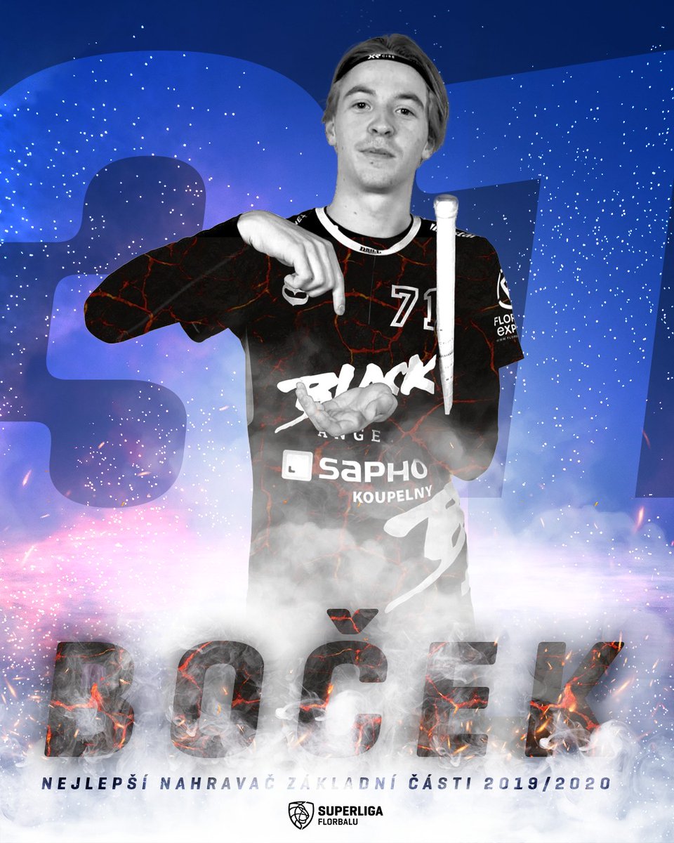 ceskyflorbal's tweet image. 🚨 Jakub Boček z Black Angels si ve své první sezoně v Superlize florbalu připsal 31 asistencí a stal se králem nahravačů. #ceskyflorbal